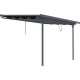 Toldo retráctil antracita para pérgola de 3,75 × 2,55 m - X-METAL