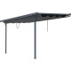 Toldo retráctil antracita para pérgola de 3,75 × 2,55 m - X-METAL