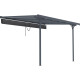 Toldo retráctil antracita para pérgola de 3,75 × 2,55 m - X-METAL
