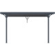 Toldo retráctil antracita para pérgola de 3,75 × 2,55 m - X-METAL