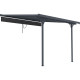 Toldo retráctil color antracita para pérgola 3,05x3,14m - X-METAL