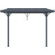 Toldo retráctil color antracita para pérgola 3,05x3,14m - X-METAL