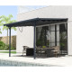 Toldo retráctil color antracita para pérgola 3,05x3,14m - X-METAL