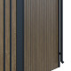 Caseta de jardín de acero galvanizado 0,4mm Woodsteel 4,5m² + kit de anclaje - X-Metal