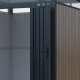 Caseta de jardín de acero galvanizado 0,4mm Woodsteel 4,5m² + kit de anclaje - X-Metal