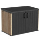 Cofre de almacenamiento de resina efecto madera WOODIZY 2300L - JOBU
