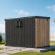 Cofre de almacenamiento de resina efecto madera WOODIZY 2300L - JOBU