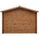 Caseta de madera maciza de 9m² TOP de 28mm tratada en autoclave color marrón Gardy Shelter