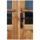 Caseta de madera maciza de 12m² TOP de 28mm tratada en autoclave color marrón Gardy Shelter