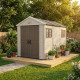 Caseta de jardín HDPE SunLife beige 7,17m² + suelo - Jôbu