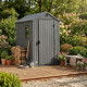 Caseta de jardin con aspecto madera gris 2,3m² Darwin 46 + piso - Keter