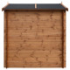 Caseta de madera maciza de 4m² TOP de 28mm tratada en autoclave color marrón Gardy Shelter