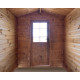 Caseta de madera maciza de 4m² TOP de 28mm tratada en autoclave color marrón Gardy Shelter