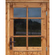 Caseta de madera maciza de 4m² TOP de 28mm tratada en autoclave color marrón Gardy Shelter
