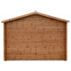 Caseta de madera maciza de 6m² TOP de 28mm tratada en autoclave color marrón Gardy Shelter