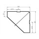 Pérgola 300x395cm en aluminio antracita y policarbonato - X-METAL