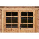 Caseta de madera maciza de 6m² TOP de 19mm tratada en autoclave color marrón Gardy Shelter
