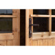 Caseta de madera maciza de 6m² TOP de 19mm tratada en autoclave color marrón Gardy Shelter