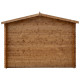 Caseta de madera maciza de 6m² TOP de 19mm tratada en autoclave color marrón Gardy Shelter