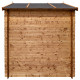 Caseta de madera maciza de 6m² TOP de 19mm tratada en autoclave color marrón Gardy Shelter