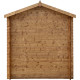 Caseta de madera maciza de 4m² TOP de 19mm tratada en autoclave color marrón de Gardy Shelter