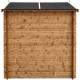 Caseta de madera maciza de 4m² TOP de 19mm tratada en autoclave color marrón de Gardy Shelter