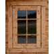 Caseta de madera maciza de 12m² TOP de 44mm tratada en autoclave color marrón Gardy Shelter