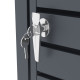 Cubrecubo de acero galvanizado antracita para contenedor de 240L - X-METAL