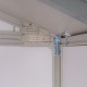 Caseta de jardín PVC 4,9m ² DECO de color blanco y gris verdoso Grosfillex