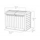 Cofre multifuncional en resina negro 2000L - Keter