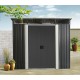 Caseta metálica 5,64m² Skylight antracita + kit de anclaje - X-METAL