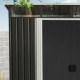 Caseta metálica 5,64m² Skylight antracita + kit de anclaje - X-METAL