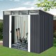 Caseta metálica 5,64m² Skylight antracita + kit de anclaje - X-METAL