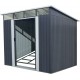 Caseta metálica 5,64m² Skylight antracita + kit de anclaje - X-METAL