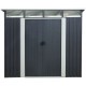 Caseta metálica 5,64m² Skylight antracita + kit de anclaje - X-METAL