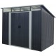 Caseta metálica 5,64m² Skylight antracita + kit de anclaje - X-METAL