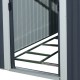 Caseta metálica 5,64m² Skylight antracita + kit de anclaje - X-METAL