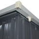 Caseta métalica 6,67m² Skylight antracita + kit de anclaje X-METAL