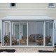 Terraza 400x425cm en aluminio blanco y policarbonato 8mm Sanremo - Palram