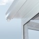 Terraza 400x425cm en aluminio blanco y policarbonato 8mm Sanremo - Palram