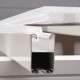 Terraza 400x425cm en aluminio blanco y policarbonato 8mm Sanremo - Palram