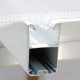 Terraza 400x425cm en aluminio blanco y policarbonato 8mm Sanremo - Palram