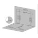 Terraza 400x425cm en aluminio blanco y policarbonato 8mm Sanremo - Palram
