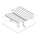 Cochera doble en aluminio gris y policarbonato Arizona Breeze 5000 Palram