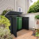 Cofre de jardín multifunción de resina 1200L techo plano negro - Keter