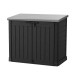 Cofre de jardín multifunción de resina 1200L techo plano negro - Keter