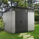 Caseta de resina cepillada Brossium pendiente simple 6m² + suelo - Keter