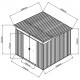 Caseta metálica 5,64m² Skylight antracita + kit de anclaje - X-METAL