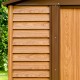 Caseta de jardín aspecto madera 4,6m² + kit de anclaje- X-METAL