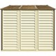 Caseta de jardín de PVC WoodSide 8,02m² beige y marrón - Duramax